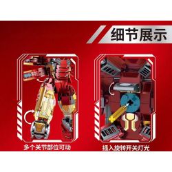 ACCUMULATED CORE 81001 DẤU ẤN QUÂN ĐOÀN SẮT bộ đồ chơi xếp lắp ráp ghép mô hình Super Heroes Siêu Nhân Anh Hùng 1026 khối