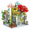 GAOMISI T2072 2072 CỬA HÀNG HOA GÓC bộ đồ chơi xếp lắp ráp ghép mô hình FLOWER SHOP 741 khối