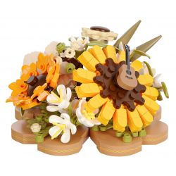 WEILE CREATION 2160 TIẾNG HOA KHÔNG NGỦ TRĂNG THU ĐẦY HƯỚNG DƯƠNG bộ đồ chơi xếp lắp ráp ghép mô hình Creator Sáng Tạo 385 khối