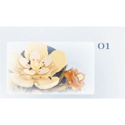 WEILE CREATION 2161 HOA KHÔNG NGỦ SƯƠNG LẠNH BƯỚM bộ đồ chơi xếp lắp ráp ghép mô hình Creator Sáng Tạo 398 khối