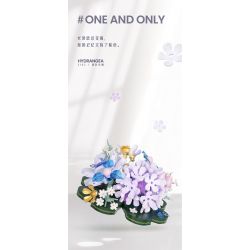 WEILE CREATION 2162 TIẾNG HOA KHÔNG NGỦ LÁ NHỰA RUỒI GÃY bộ đồ chơi xếp lắp ráp ghép mô hình Creator Sáng Tạo 376 khối