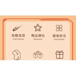 KAIDO KD99028 99028 TRUYỀN THUYẾT SHAN HAI JING ZHU RONG THẦN LỬA VÀ BẢO VỆ THẾ GIỚI CHONGLI bộ đồ chơi xếp lắp ráp ghép mô hình