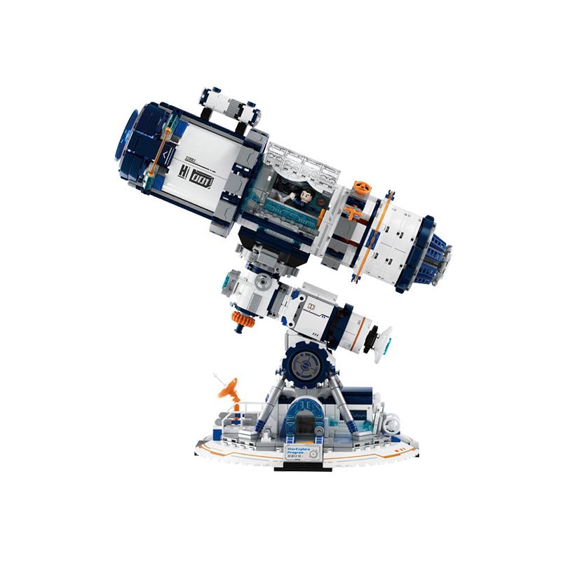 JMBRICKLAYER 70009 WEKKI 506504 BẢO TÀNG KHOA HỌC VÀ CÔNG NGHỆ DỰ ÁN THÁM HIỂM NGÔI SAO KÍNH VIỄN VỌNG TƯƠNG LAI bộ đồ chơi xếp lắp ráp ghép mô hình STAREXPLORE PROGRAM 995 khối