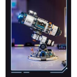 JMBRICKLAYER 70009 WEKKI 506504 BẢO TÀNG KHOA HỌC VÀ CÔNG NGHỆ DỰ ÁN THÁM HIỂM NGÔI SAO KÍNH VIỄN VỌNG TƯƠNG LAI bộ đồ chơi xếp lắp ráp ghép mô hình STAREXPLORE PROGRAM 995 khối