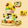 ZHEGAO 663012-2 CỬA HÀNG HOA PANDA HƯỚNG DƯƠNG bộ đồ chơi xếp lắp ráp ghép mô hình PANDA FLOWER SHOP SUNFLOWER 505 khối