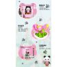 ZHEGAO 663012-4 NGƯỜI BÁN HOA GẤU TRÚC bộ đồ chơi xếp lắp ráp ghép mô hình PANDA FLOWER SHOP LOTUS 505 khối