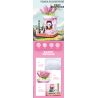 ZHEGAO 663012-4 NGƯỜI BÁN HOA GẤU TRÚC bộ đồ chơi xếp lắp ráp ghép mô hình PANDA FLOWER SHOP LOTUS 505 khối