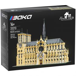 BAKA TECHNOLOGY 33213 NHÀ THỜ ĐỨC BÀ PARIS bộ đồ chơi xếp lắp ráp ghép mô hình Creator NOTRE DAME DE PARIS Sáng Tạo 8225 khối