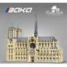 BAKA TECHNOLOGY 33213 NHÀ THỜ ĐỨC BÀ PARIS bộ đồ chơi xếp lắp ráp ghép mô hình Creator NOTRE DAME DE PARIS Sáng Tạo 8225 khối