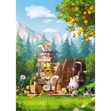 POP MART P10001 10001 CĂN CỨ BÍ MẬT CỦA KHU RỪNG QUÁI VẬT SWEET BREWING bộ đồ chơi xếp lắp ráp ghép mô hình JUICE MAKER