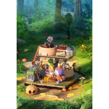 POP MART P10004 10004 CĂN CỨ BÍ MẬT TRONG RỪNG QUÁI VẬT JAM GRAFFITI bộ đồ chơi xếp lắp ráp ghép mô hình