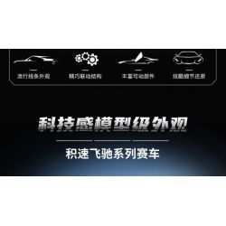 QMAN ENLIGHTEN KEEPPLEY 91004 TỐC ĐỘ TÍCH LŨY SAO CHỔI SẮC NÉT bộ đồ chơi xếp lắp ráp ghép mô hình Technic Kỹ Thuật Công Nghệ Cao Mô Hình Phương Tiện 728 khối