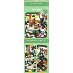 ZHEGAO 612024 QUÁN CÀ PHÊ GÓC PHỐ bộ đồ chơi xếp lắp ráp ghép mô hình CORNER CAFE 527 khối