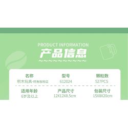 ZHEGAO 612024 QUÁN CÀ PHÊ GÓC PHỐ bộ đồ chơi xếp lắp ráp ghép mô hình CORNER CAFE 527 khối