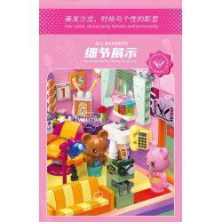 ZHEGAO 612025 CỬA HÀNG LÀM TÓC bộ đồ chơi xếp lắp ráp ghép mô hình HAIR SALON 583 khối