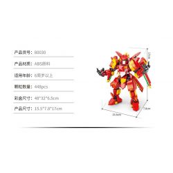 ACHKO 80030 MECHA ĐI BỘ MIỄN PHÍ bộ đồ chơi xếp lắp ráp ghép mô hình FREE TRAVELER 448 khối