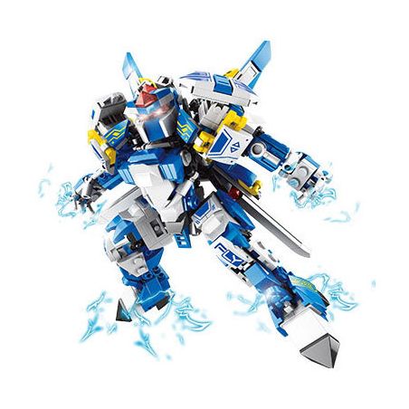 ACHKO 80031 CƠ KHÍ HIỆP SĨ THIÊN TƯỜNG bộ đồ chơi xếp lắp ráp ghép mô hình SOARING KNIGHT 451 khối