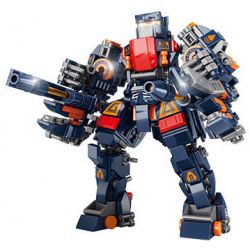 ACHKO 80032 MECHA PHÁO ĐIÊN CUỒNG bộ đồ chơi xếp lắp ráp ghép mô hình CRAZY THUNDER CANNON 450 khối
