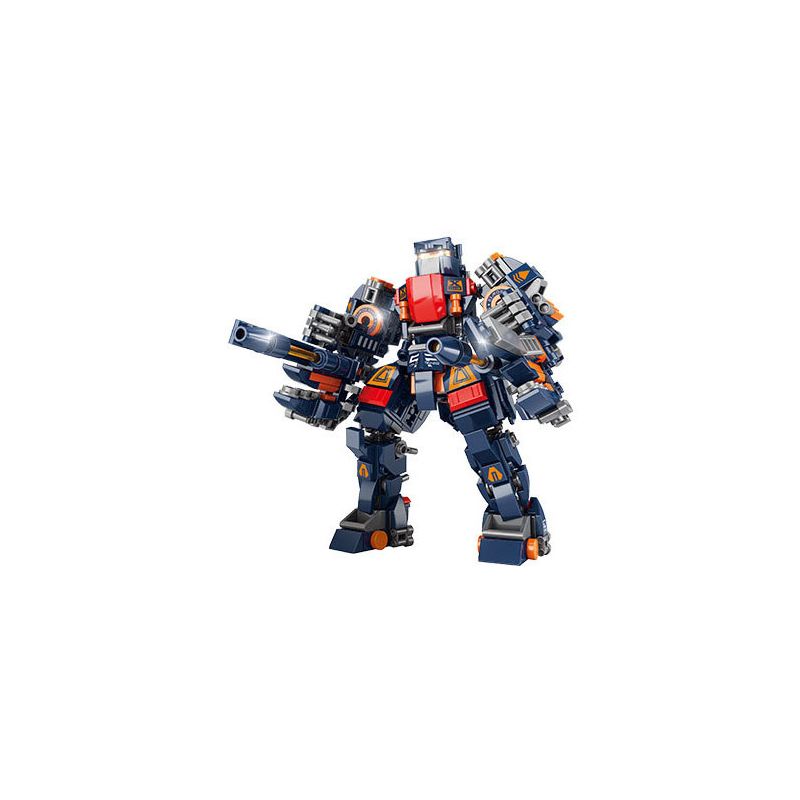 ACHKO 80032 MECHA PHÁO ĐIÊN CUỒNG bộ đồ chơi xếp lắp ráp ghép mô hình CRAZY THUNDER CANNON 450 khối