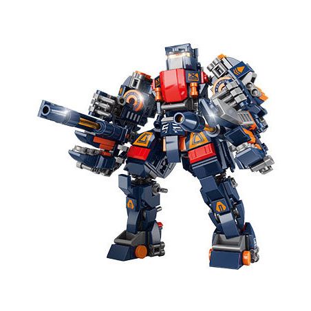 ACHKO 80032 MECHA PHÁO ĐIÊN CUỒNG bộ đồ chơi xếp lắp ráp ghép mô hình CRAZY THUNDER CANNON 450 khối