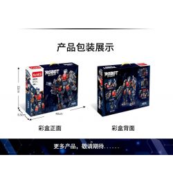 ACHKO 80032 MECHA PHÁO ĐIÊN CUỒNG bộ đồ chơi xếp lắp ráp ghép mô hình CRAZY THUNDER CANNON 450 khối