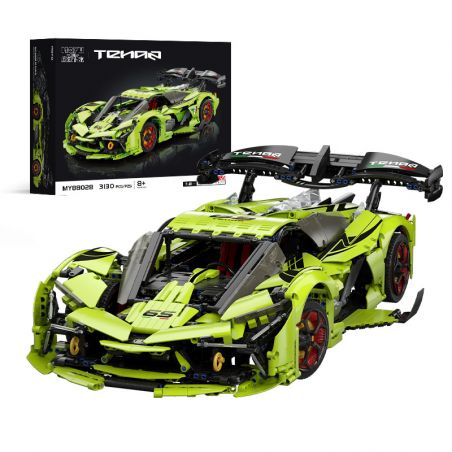 MOYU BLOCK MY88028 88028 LAMBO 3000 GTR PHIÊN BẢN ĐƯỜNG ĐUA 1:8 tỷ lệ 1:8 bộ đồ chơi xếp lắp ráp ghép mô hình Technic Kỹ Thuật Công Nghệ Cao Mô Hình Phương Tiện 3130 khối