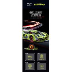 MOYU BLOCK MY88028 88028 LAMBO 3000 GTR PHIÊN BẢN ĐƯỜNG ĐUA 1:8 tỷ lệ 1:8 bộ đồ chơi xếp lắp ráp ghép mô hình Technic Kỹ Thuật Công Nghệ Cao Mô Hình Phương Tiện 3130 khối
