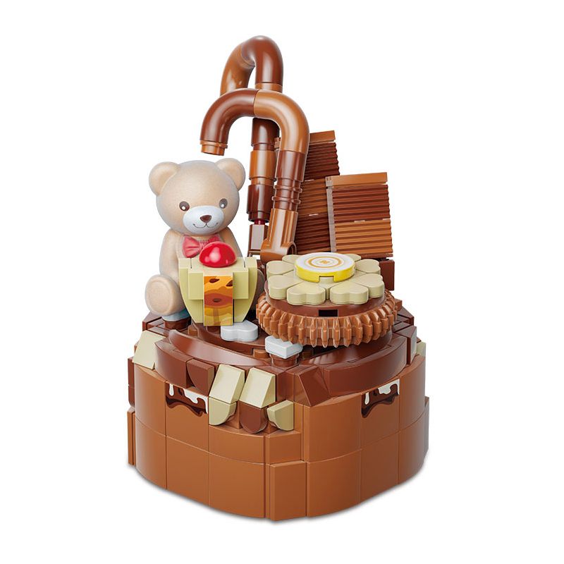 KAIDO KD99029 99029 BÁNH CHỮA BỆNH CỦA TEDDY TIRAMISU bộ đồ chơi xếp lắp ráp ghép mô hình