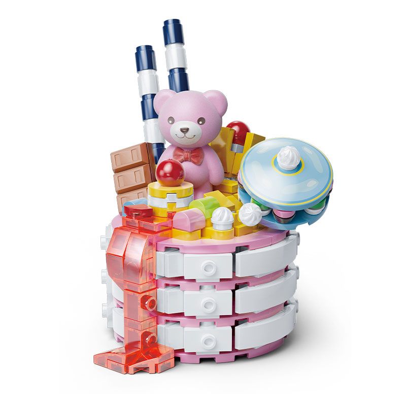 KAIDO KD99030 99030 BÁNH TEDDY CURE PHÔ MAI MUỐI BIỂN bộ đồ chơi xếp lắp ráp ghép mô hình