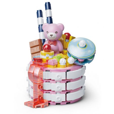 KAIDO KD99030 99030 BÁNH TEDDY CURE PHÔ MAI MUỐI BIỂN bộ đồ chơi xếp lắp ráp ghép mô hình