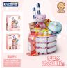KAIDO KD99030 99030 BÁNH TEDDY CURE PHÔ MAI MUỐI BIỂN bộ đồ chơi xếp lắp ráp ghép mô hình