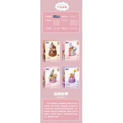 KAIDO KD99030 99030 BÁNH TEDDY CURE PHÔ MAI MUỐI BIỂN bộ đồ chơi xếp lắp ráp ghép mô hình