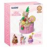 KAIDO KD99031 99031 BÁNH TEDDY CURE SỮA TRỨNG bộ đồ chơi xếp lắp ráp ghép mô hình