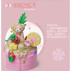 KAIDO KD99031 99031 BÁNH TEDDY CURE SỮA TRỨNG bộ đồ chơi xếp lắp ráp ghép mô hình