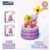 KAIDO KD99032 99032 BÁNH TEDDY CURE HOA bộ đồ chơi xếp lắp ráp ghép mô hình