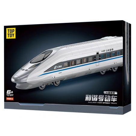 TOP TOY TC1211 1211 VŨ KHÍ LỢI HẠI CỦA CƯỜNG QUỐC TÀU CRH HARMONY bộ đồ chơi xếp lắp ráp ghép mô hình City RAILWAY HIGH-SPEED TRAIN Thành Phố 600 khối