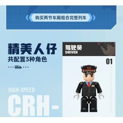 TOP TOY TC1211 1211 VŨ KHÍ LỢI HẠI CỦA CƯỜNG QUỐC TÀU CRH HARMONY bộ đồ chơi xếp lắp ráp ghép mô hình City RAILWAY HIGH-SPEED TRAIN Thành Phố 600 khối