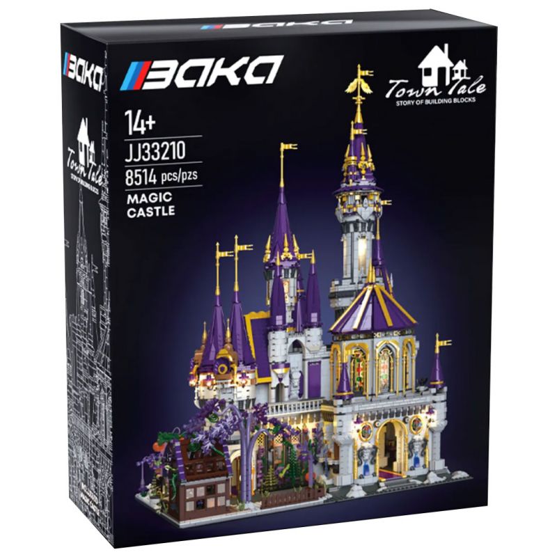 BAKA TECHNOLOGY 33210 LÂU ĐÀI MA THUẬT bộ đồ chơi xếp lắp ráp ghép mô hình Creator MAGIC CASTLE Sáng Tạo 8514 khối