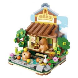 JAKI GK001 SPA THƯ GIÃN KAPIBARA bộ đồ chơi xếp lắp ráp ghép mô hình CAPYBARA