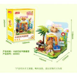 JAKI GK001 SPA THƯ GIÃN KAPIBARA bộ đồ chơi xếp lắp ráp ghép mô hình CAPYBARA