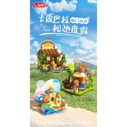JAKI GK001 SPA THƯ GIÃN KAPIBARA bộ đồ chơi xếp lắp ráp ghép mô hình CAPYBARA