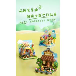 JAKI GK001 SPA THƯ GIÃN KAPIBARA bộ đồ chơi xếp lắp ráp ghép mô hình CAPYBARA