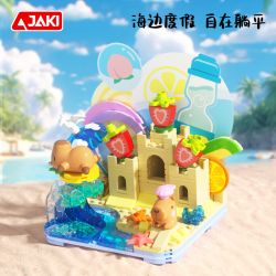 JAKI GK002 CAPIBARA NẰM NGHỈ BẰNG PHẲNG bộ đồ chơi xếp lắp ráp ghép mô hình CAPYBARA