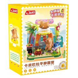 JAKI GK003 CẮM TRẠI BÌNH TĨNH Ở CAPIBALA bộ đồ chơi xếp lắp ráp ghép mô hình CAPYBARA