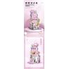 BALODY 21201 MACARON SAKURA bộ đồ chơi xếp lắp ráp ghép mô hình MACARONS SHOP 475 khối