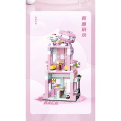 BALODY 21202 QUÁN ĂN ÁNH SÁNG VÀ BÓNG TỐI bộ đồ chơi xếp lắp ráp ghép mô hình BRISTRO 498 khối