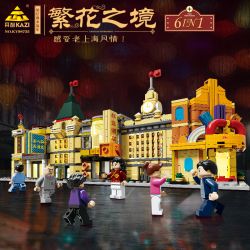 Kazi KY98735 98735 VÙNG ĐẤT HOA 6 LOẠI TÒA NHÀ THƯƠNG MẠI HULIAN KHÁCH SẠN GOLDEN EIGHT IMMORTALS HÒA BÌNH HONGLU SỐ 27 VƯỜN ZHIZHEN bộ đồ chơi xếp lắp ráp ghép mô hình Movie & Game Phim Và Trò Chơi 1015 khối