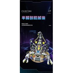 TOP TOY TC2105 2105 TRENDY PLAYER MECHANICAL CREATION 3.0 BỌ CẠP ĐƯỢC TẢI LẠI bộ đồ chơi xếp lắp ráp ghép mô hình 910 khối