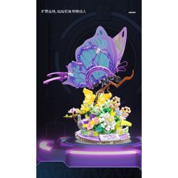 TOP TOY TC2106 2106 SÁNG TẠO CƠ KHÍ TRENDY PLAYER 3.0 CON BƯỚM BÍ ẨN ĐẦY MÀU SẮC bộ đồ chơi xếp lắp ráp ghép mô hình 830 khối