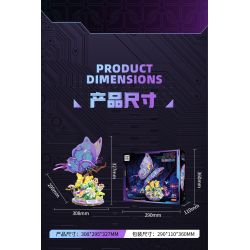 TOP TOY TC2106 2106 SÁNG TẠO CƠ KHÍ TRENDY PLAYER 3.0 CON BƯỚM BÍ ẨN ĐẦY MÀU SẮC bộ đồ chơi xếp lắp ráp ghép mô hình 830 khối